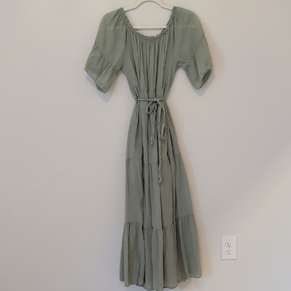 By Coco Made In Italy Sage Green Dress - one Size